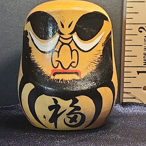 Japanese daruma doll wooden - japanese,